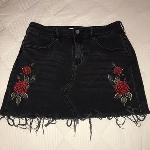 Distressed skirt